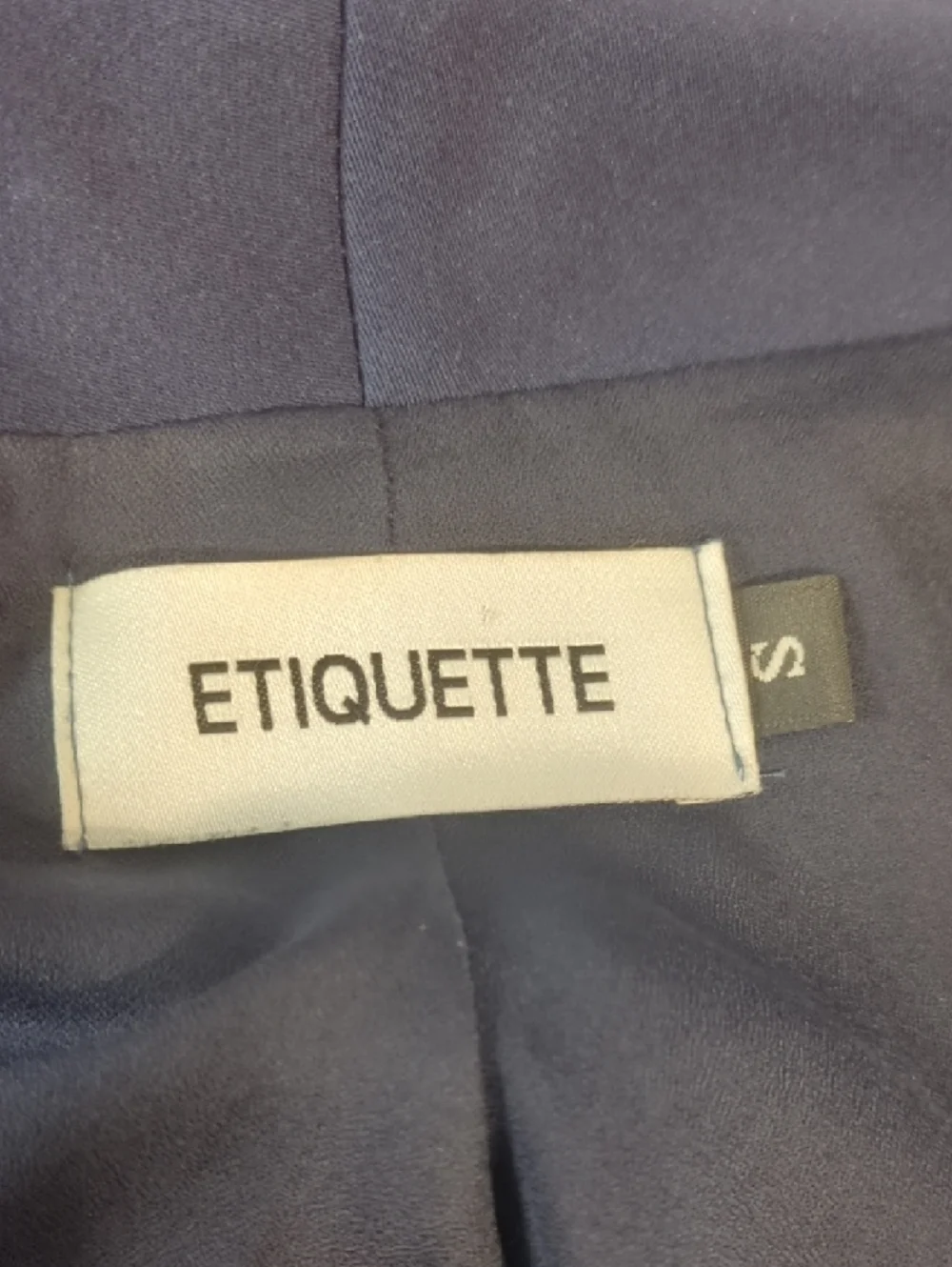 Etiquette Clothiers Navy Open-Front Shawl-Collar Blazer - Picture 7 of 8